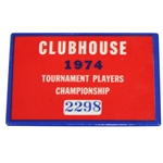 Inaugural 1974 TPC Tournament Players Championship Clubhouse Badge - Jack Nicklaus Winner