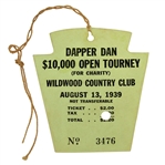 1939 Dapper Dan $10,000 Open Tournament at Wildwood CC - Ralph Guldahl Winner