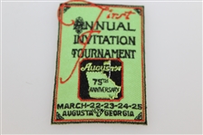 Augusta First Annual Invitation Tournament 75th Anniversary Watch with Patch in Box