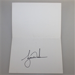 Tiger Woods Signed Stanford Men's Golf 'Home of Champions' Card JSA ALOA