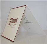 Tiger Woods Signed Stanford Men's Golf 'Home of Champions' Card JSA ALOA