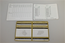 Jack Nicklaus Signed Shoal Creek, Memorial, & Ackerman Hills Scorecards JSA ALOA