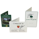 Jack Nicklaus Signed Canterbury GC, Oak Hill CC, Sycamore Hills, Scorecards JSA ALOA