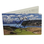 Jordan Spieth Signed 2015 US Open at Chambers Bay Scorecard JSA ALOA