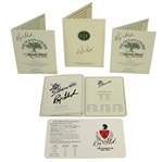 Ray Floyd Signed Five Scorecards - Conway, Kiawah(x2), Southern Hills, & Shinnecock JSA ALOA