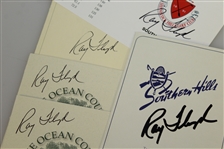 Ray Floyd Signed Five Scorecards - Conway, Kiawah(x2), Southern Hills, & Shinnecock JSA ALOA