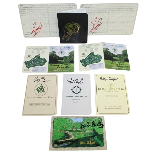 Masters Champs Signed Scorecards - Casper, Zoeller, Goalby, Aaron, Mize, & Couples JSA ALOA