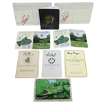 Masters Champs Signed Scorecards - Casper, Zoeller, Goalby, Aaron, Mize, & Couples JSA ALOA