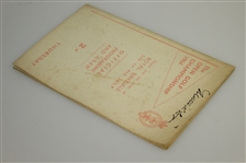 1954 The Open at Royal Birkdale Official Thursday Programme & Drawsheet - Peter Thomson Winner