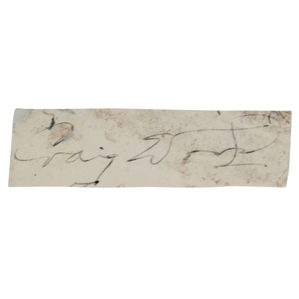 Craig Wood(D-1968) Signed Cut with Photo - 2nd Toughest Masters Champ Autograph JSA ALOA