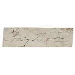 Craig Wood(D-1968) Signed Cut with Photo - 2nd Toughest Masters Champ Autograph JSA ALOA