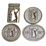 1990, 1993, 1995, & 1997 PGA Tour Member Badges/Pins