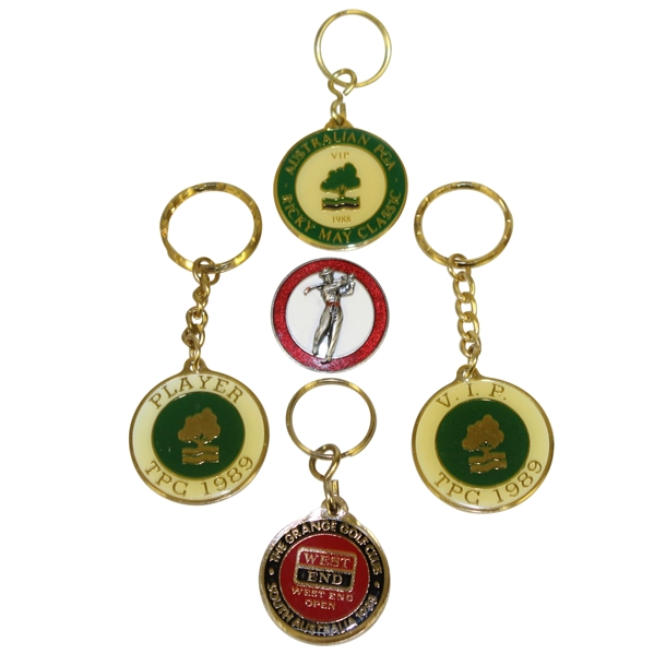 Australian 1988 West End Open, 1989 TPC VIP & Player TPC, Australian Ricky May, & Golfer Pin