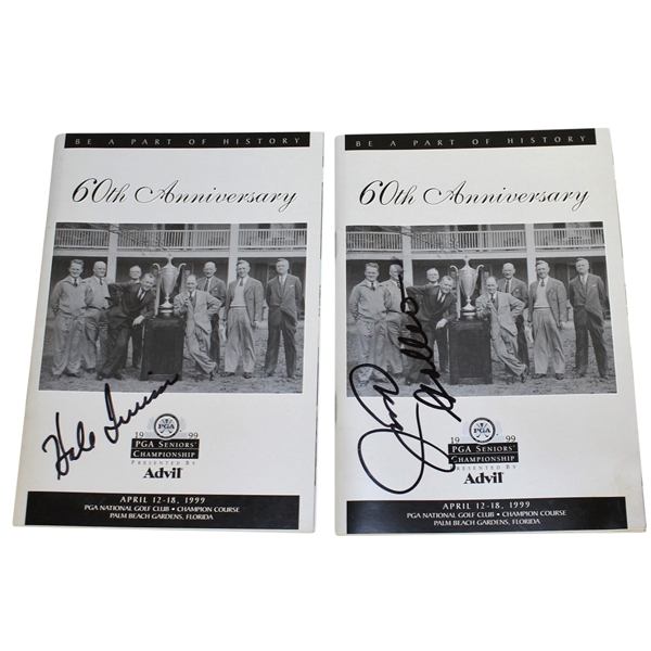 Hale Irwin & Johnny Miller Signed 1999 PGA Seniors Championship Programs JSA ALOA 