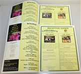 2009 Mayor's Masters Reception Program Guide with Fuzzy Zoeller Facsimile Cover - Two 