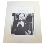 Matted Funeral Program from Frank Sinatras Funeral Mass - May 20, 1998