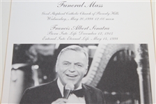 Matted Funeral Program from Frank Sinatra's Funeral Mass - May 20, 1998