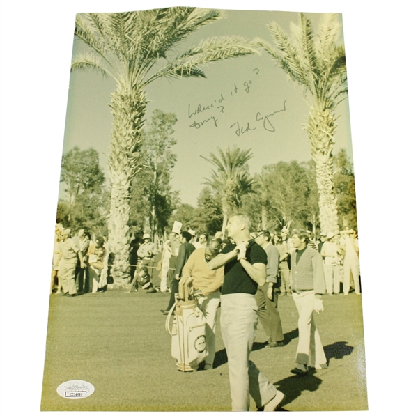 US Vice President Spiro Agnew Signed Photo "Whered it go? Doug?" to Doug Sanders JSA #CC14640