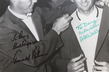 Arnold Palmer & Art Wall Signed Matted Green Jacket Photo to Doug Sanders PSA/DNA #AG01103
