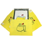 2014 & Two 2016 Masters Embroidered Flags with Undated Masters Garden Flag