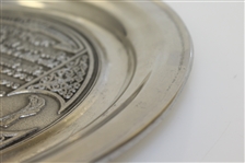 Classic 'Golfers Prayer' Engraved Wilton Pewter Plate 