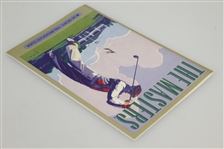 1986 Masters CBS Sports Broadcast Guide - Jack Nicklaus Win 6th Green Jacket!