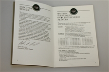 1986 Masters CBS Sports Broadcast Guide - Jack Nicklaus Win 6th Green Jacket!