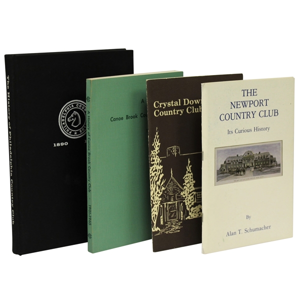 Philadelphia CC, Canoe Brook CC, Crystal Downs CC, & Newport CC Club History Books