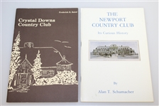 Philadelphia CC, Canoe Brook CC, Crystal Downs CC, & Newport CC Club History Books