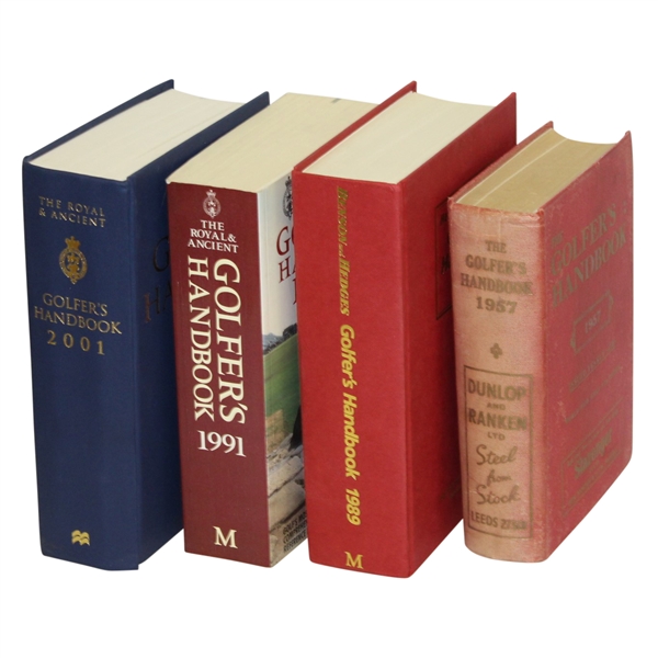Royal & Ancients 1957, 1989, 1991, & 2001 Editions of The Golfers Handbook