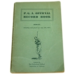 1936-1937 P.G.A. Official Record Book Published by The Professional Golfers Assn. of America
