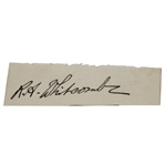 Reginald A. Whitcombe Signed Cut - 1938 Open Winner & 1935 Ryder Cupper JSA ALOA