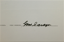 Gene Sarazen Signed & Handwritten Response Letter Comparing Jones with Nicklaus & Palmer JSA ALOA