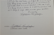 Harry Cooper  Twice Signed & Handwritten Response Letter About 'Lighthorse' Nickname-LA Open Content- JSA ALOA