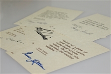 Littler, Charles, Trevino, Ford, & Bolt Signed 4x6 Golf Quote Cards JSA ALOA