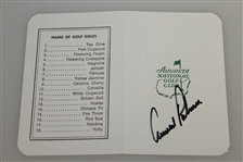Arnold Palmer Signed Augusta National Scorecard JSA ALOA
