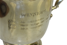  1960's Philip Morris Cup Caracas, Ven. Open Inv. Sterling Silver Loving Cup Trophy With Lid