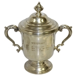  1960's Philip Morris Cup Caracas, Ven. Open Inv. Sterling Silver Loving Cup Trophy With Lid