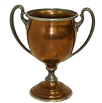 1907 Wee Burn Golf Club Mixed Foursome Reed & Barton Copper Plate Pewter Loving Cup Trophy