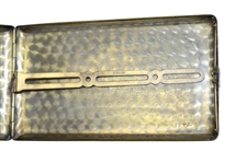 1935 Bethpage Blue (Tilly Design) Exhibition Match Silver Cigarette Case Engraved & Given to Vic Ghezzi