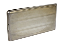 1935 Bethpage Blue (Tilly Design) Exhibition Match Silver Cigarette Case Engraved & Given to Vic Ghezzi