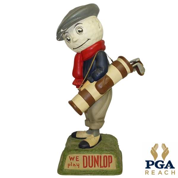 1950s Dunlop Golf Ball Caddie "We Play Dunlop" Advertising Figural Point Of Purchase Display