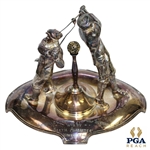 1931 Overhills Staff Handicap Golf Tournament Silver Plated Award Won by Bertie Alabaster