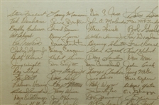 1972 54th PGA Championship at Oakland Hills Hand Signed Player Registration List- 118 Autographs- JSA ALOA