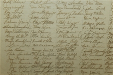 1972 54th PGA Championship at Oakland Hills Hand Signed Player Registration List- 118 Autographs- JSA ALOA