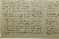 1972 54th PGA Championship at Oakland Hills Hand Signed Player Registration List- 118 Autographs- JSA ALOA