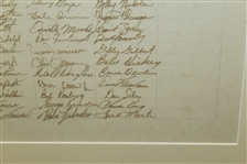 1972 54th PGA Championship at Oakland Hills Hand Signed Player Registration List- 118 Autographs- JSA ALOA
