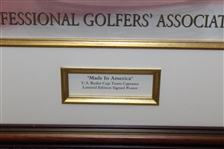 2004 US Ryder Cup Team Captains Poster Signed By 15 Captains Nelson, Palmer, Nicklaus & others JSA ALOA