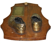 Walter Hagen Trophy Erskine Park Golf Club, South Bend, IN-Plaque with Bronzed Shoes & Ball-Probst Collection