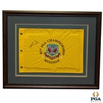 Tiger Woods Signed 1999 PGA Champ at Medinah Pinney Flag-2nd Career Major Win FULL JSA #BB21496